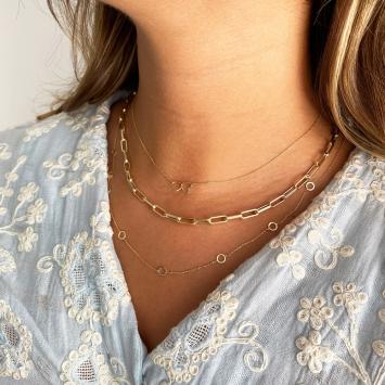 Jackie Gold Double Heart Necklace JKN23.049