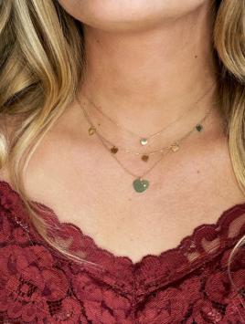 Jackie Gold Hearts Necklace JKN20.023