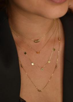 Jackie Gold Discs Necklace JKN20.045