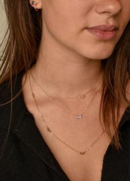 Jackie Gold Double Circle Necklace JKN20.048