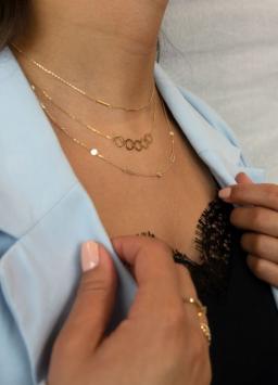 Jackie Gold Triple Bar Necklace JKN21.101