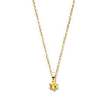 Jackie Gold Citrine Pendant JKP20.007