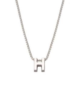 initials letter H collier Joy de la Luz Si-H