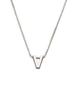 initials letter V collier Joy de la Luz Si-V