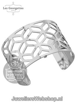 les georgettes armband alhambra 40mm zilver