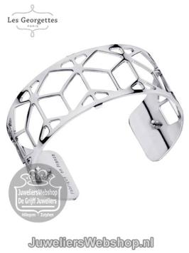 les georgettes armband Resille 25mm Zilver