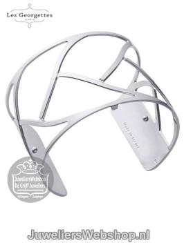 les georgettes armband tresse 40mm zilver