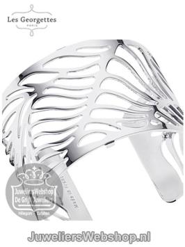 les georgettes armband wave 40mm zilver