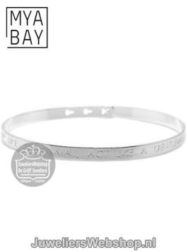 mya bay heren armband brushed silver jh-01