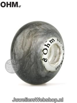 ce007 ohm beads silver lux bedel zilver-grijs