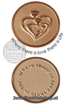 Quoins munt disk QMOZ-02-R Rosekleurig Small