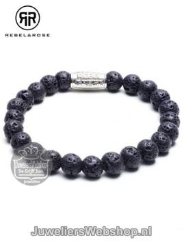 Rebel & Rose RR-80011-S-17.5 Black Moon Armband