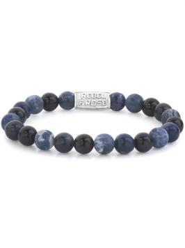 Rebel & Rose armband Blue Rocks RR-80045-S-L 19cm blauw