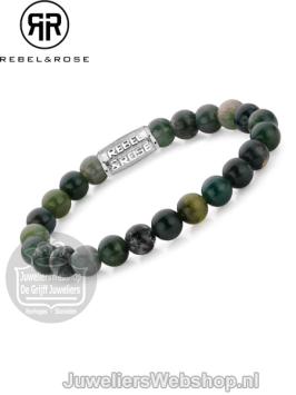 Rebel & Rose armband The Secret Garden RR-80019-S-L 19cm groen