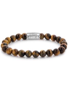 Rebel & Rose armband Tiger Lilly RR-80042-S-L 19cm bruin