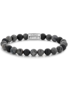 Rebel & Rose armband RR-80069-S-M Grey Rocks 17,5cm