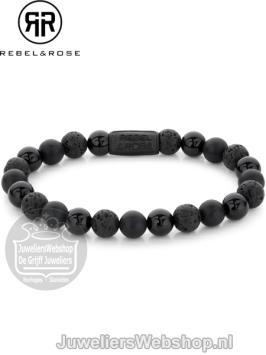 Rebel & Rose RR-80073-B-L Black Rocks 19cm