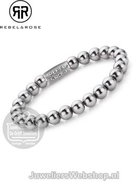Rebel & Rose Armband RR-8DV01-S-M Silver Shine DV 17,5cm