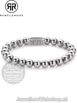 Rebel & Rose Armband RR-8DV01-S-M Silver Shine DV 17,5cm