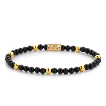 Rebel & Rose Armband RR-40043-G-S Black Panther 16,5cm