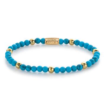 Rebel & Rose Armband RR-40059-G-S Turquoise Delight 16,5cm
