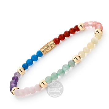 Rebel & Rose Armband RR-40085-G-S I\'ve Got The Power 16,5cm