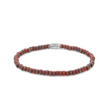 Rebel & Rose armband Glass Rocks Red Jazz RR-40117-S-M 17,5cm