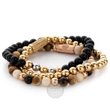 Rebel & Rose Armband RR-60046-G-S Yellow Gold Only 16,5cm