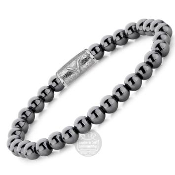 Rebel & Rose Armband RR-6DV02-S-L Grey Silver Shine DV 19cm