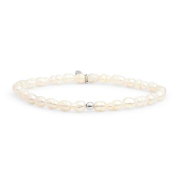 sparkling jewels armband pearl saturn small 4mm sb-pearl-add-4mm