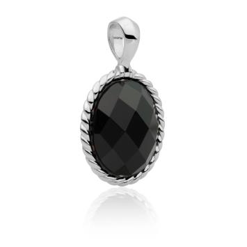 sparkling jewels Twist Pendant facet onyx hanger SP21-G07