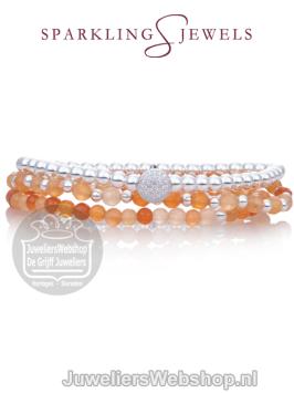 sparkling jewels armband red aventurine saturn small 4mm sb-gem28-add-4mm