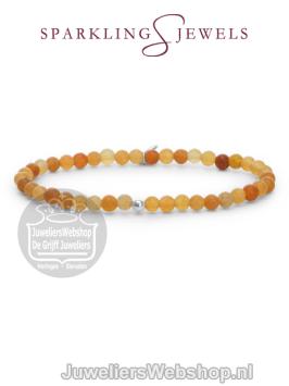 sparkling jewels armband red aventurine saturn small 4mm sb-gem28-add-4mm