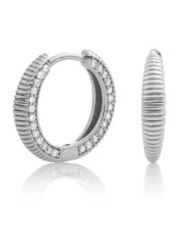 sparkling jewels earring editions starburst crystal silver creolen eas03