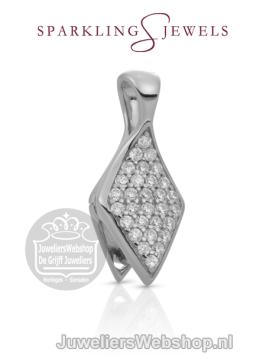Sparkling Jewels Edge Editions Eris Crystal Hanger Silver PEQS02