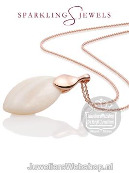 sparkling jewels leaf editions celestial rose gold hanger penr01