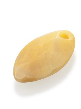 sparkling jewels leaf editions facet yellow jade hanger pengem30-fct-s