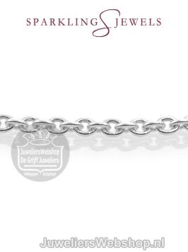 sparkling jewels minimal editions ketting anchor chain silver snsm060