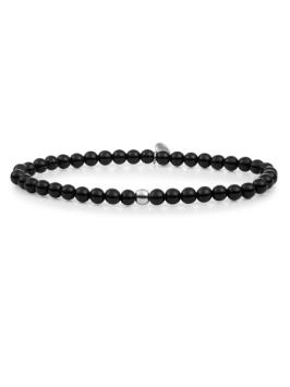 sparkling jewels armband onyx saturn small 4mm sb-gem07-add-4mm