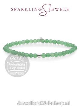 sparkling jewels armband green aventurine saturn small 4mm sb-gem29-add-4mm