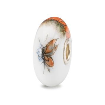 Trollbeads Stevige Pompoen porselein kraal TCHBE-30009