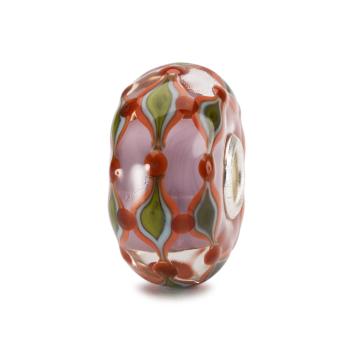 Trollbeads Paars Veld glas kraal TGLBE-20135
