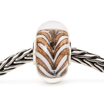 Trollbeads Gouden Fontein glas kraal TGLBE-20284