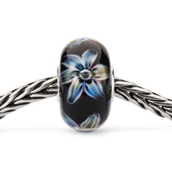 Trollbeads Veerkrachtige Bloem glas kraal TGLBE-20291