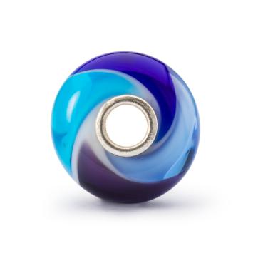 Trollbeads Blauwe Lucht Gordeldier glas kraal TGLBE-20319