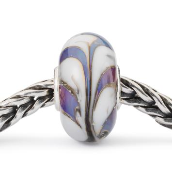 Trollbeads Duivenveren glas kraal TGLBE-20355