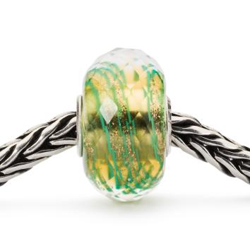 Trollbeads Sierlijk Groen glas kraal TGLBE-30072