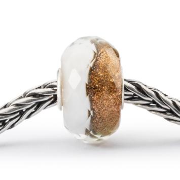 Trollbeads Winterwolken glas kraal TGLBE-30095