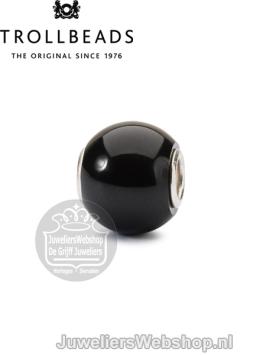 Trollbeads zwarte rode onyx kraal TSTBE-00024 zwart