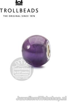 Trollbeads ronde amethist kraal TSTBE-00025 paars